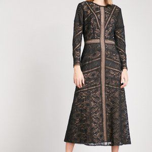 The Kooples Openwork lace maxi dress